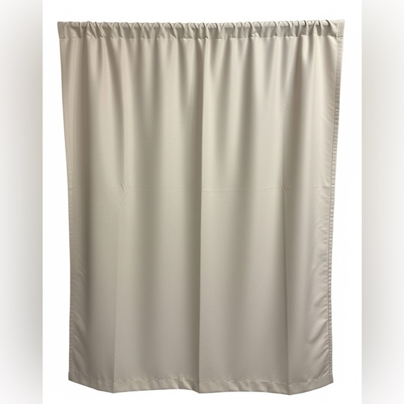 Stylish Cream Curtain Panels - Picture 2 of 2